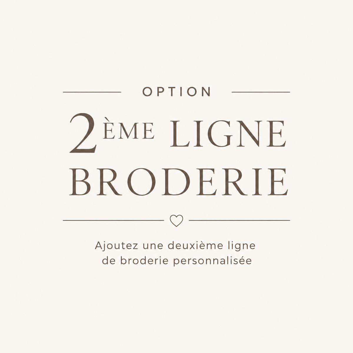2 eme Ligne broderie