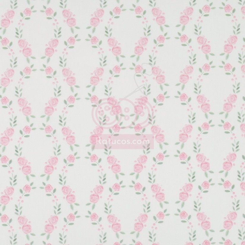 Tissu rose et bonbon